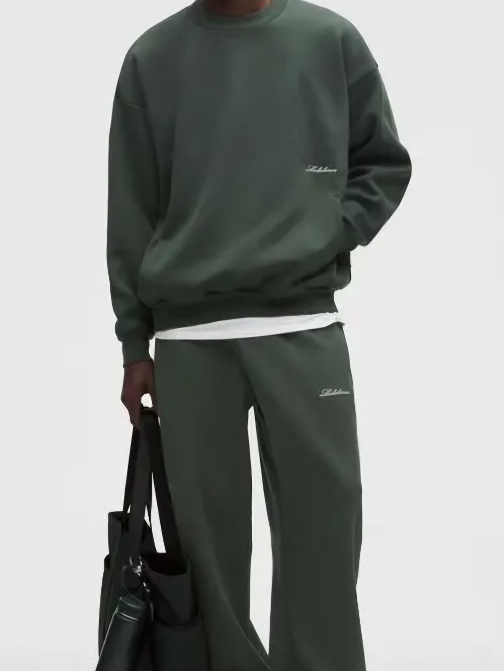 lululemon athletica Deep Forest Green Big Cozy Pullover Sweatshirt And Swratpant